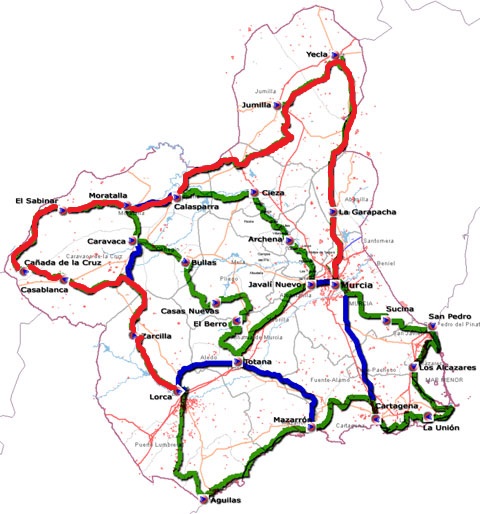 TRASNOMURCIANA  ABRIL'14 Transmurciana_mapa