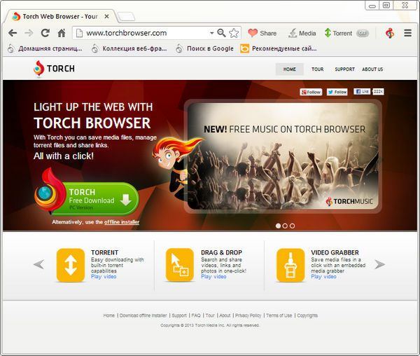 عملاق التصفح و القادم و بقوه Torch Browser 39 Final Torch