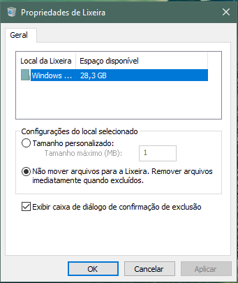 Como liberar mais espaço na memória interna do Wintel 01_lixeira