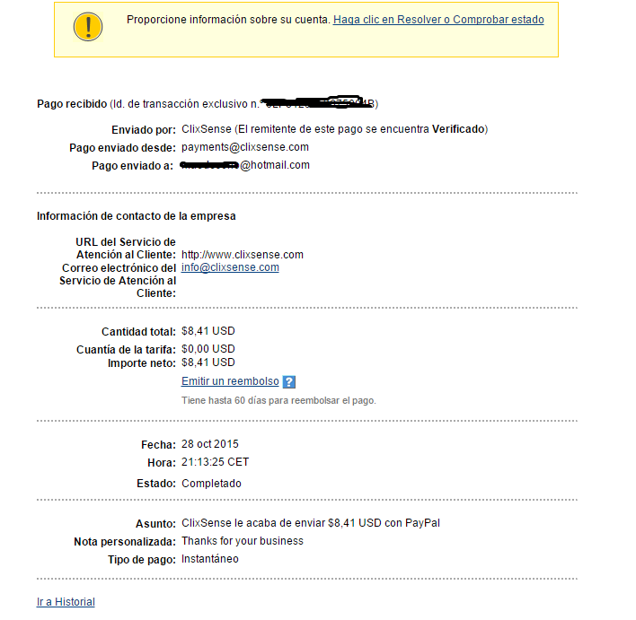 1er pago Clixsense $8,41 1_clixsense_8_41