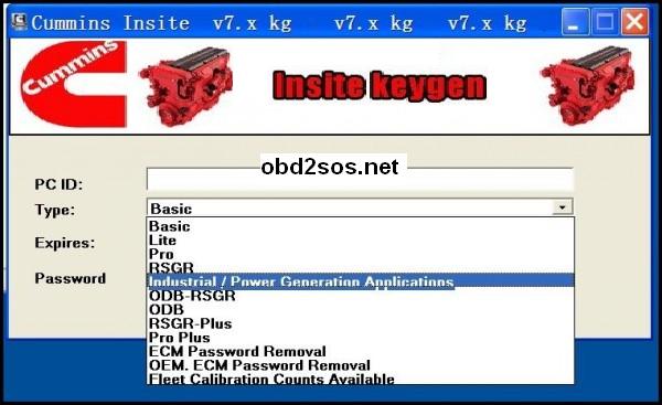 Cummins Keygen/Cummins Insite V7.X Keygen support V7.6 V7.5 V7.4, V7.3 ..... Cummins_keygen