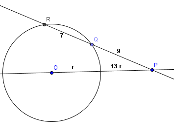 Um ponto P está fora de uma circunferência, a Art_142