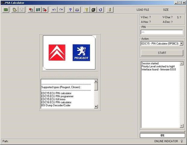 PSA CALCULATOR For PEUGEOT / CITROEN PIN programmer Kill Immo PIN calculator  PSA_calculator