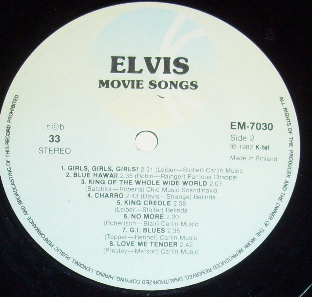 ELVIS MOVIE SONGS Tb5yhi6y