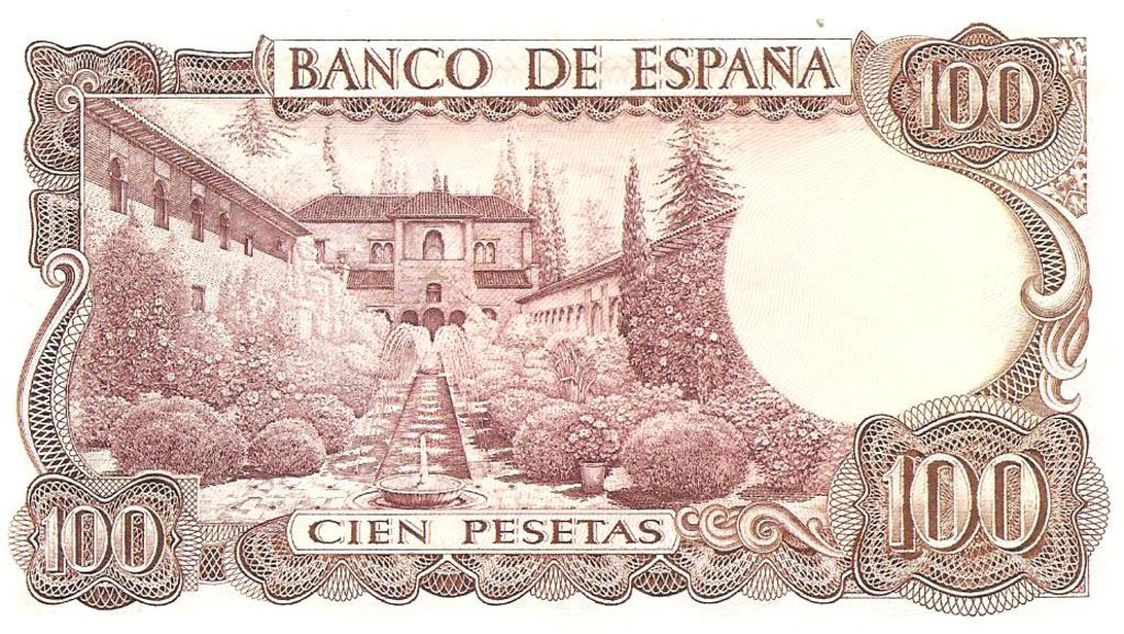 100 Pesetas 1970 (Serie Sustitución 9B - Manuel de Falla) Image