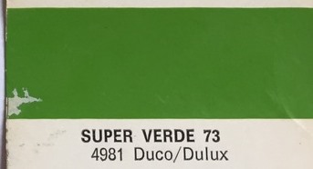 Cores e fotos. - Página 8 Super_Verde_1973
