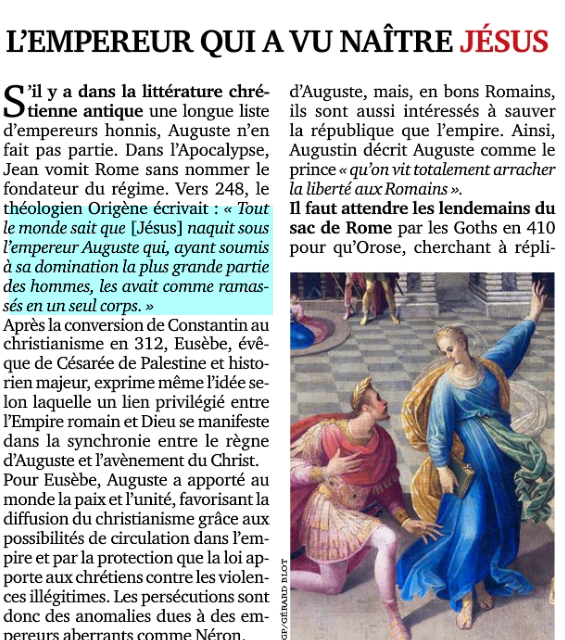  Jésus Plagiat d' Auguste, empereur romain Image