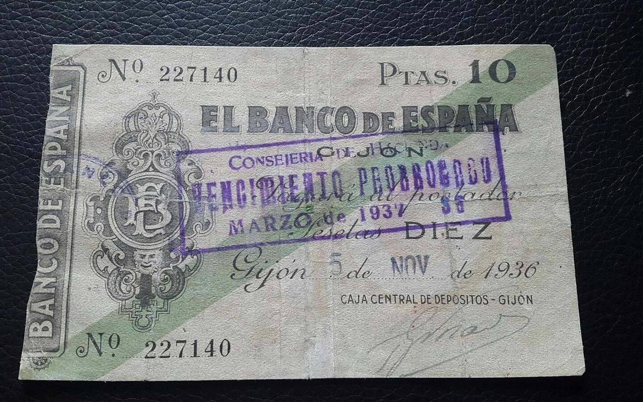 10 Ptas Banco de España en Gijón. Billete manipulado 10_Ptas_gij_n_anv