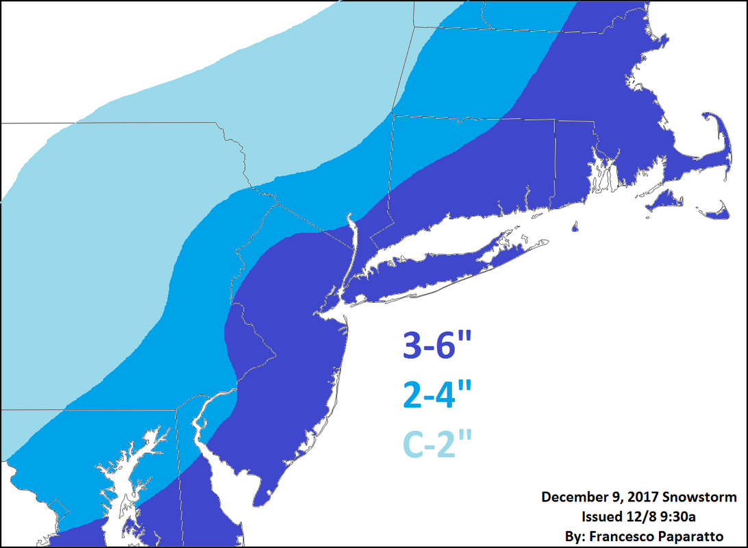 December 9th Storm - Snow Map December_9_Snow_Map