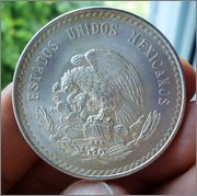 5 Pesos 1948 MEXICO Mo ( dedit a Estrella 76 ) Image