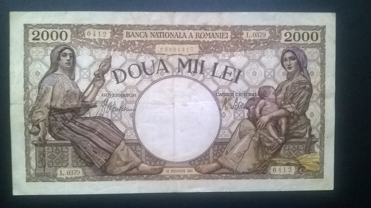  2000 lei Rumanía, 1941 2000_lei_1941_anv