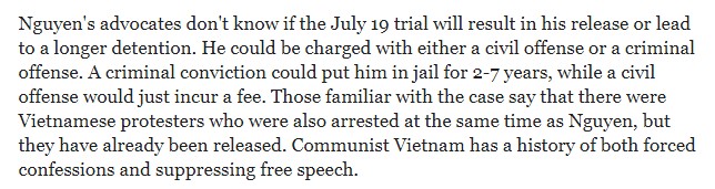 William Nguyen may face 2-7 years in VN prison!!! WLN2