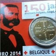 ERROR de canto de 2 € CC 150 Aniv. Cruz Roja Belgica Aro_manipulado_2