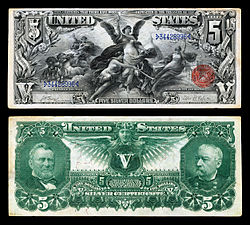 Los 19 billetes mas hermosos del mundo.. - Página 6 US_5_SC_1896_Fr_270