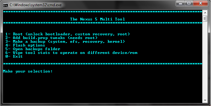 [TOOLKIT] Nexus 5 Multi-tool, Root, Tweaks, Backup system, kernel, recovery [10.11.2013] ZZZZZZZZZZZZZZZ