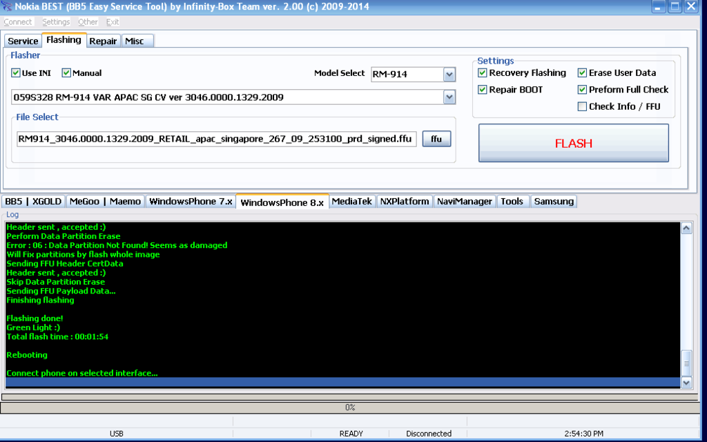 Lumia WP8 - Boot repair done! Without JTAG! Just USB Screenshot1