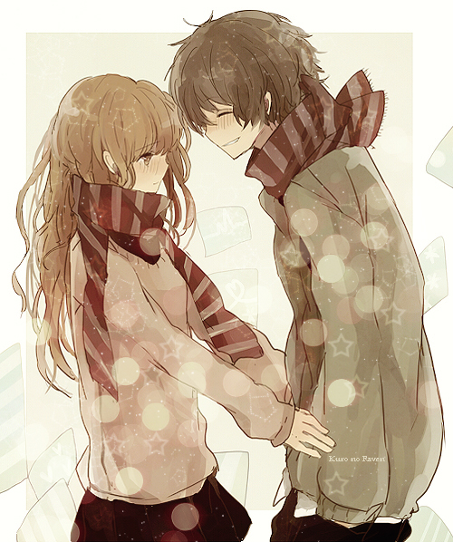 Concours de haïku n°1 - L'Hiver Anime-couple-anime-girl-girl-kawaii-Favim.com-1084530