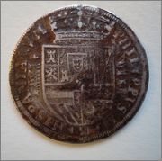 8 reales Felipe II 1588. Segovia (Real Ingenio). esta va dedicada a emiliano  Image