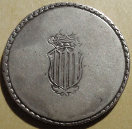 5 Pesetas Tarragona 1809 Tarragona_R