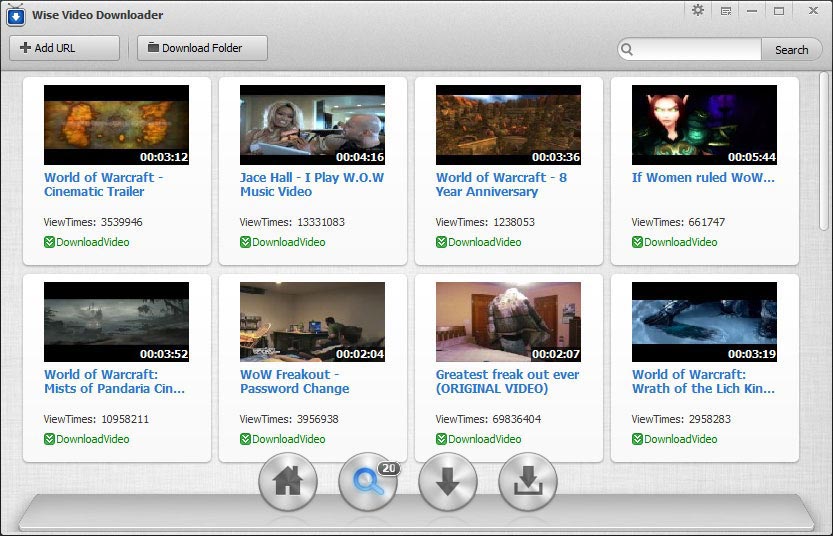 Wise Video Downloader 2.41.91  Search