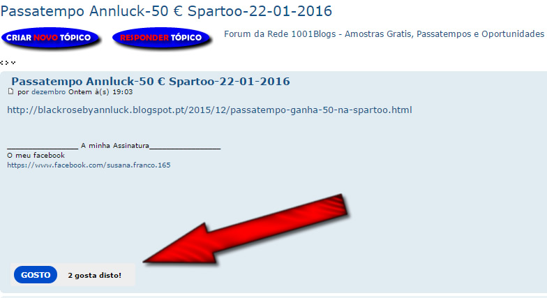 Reputação no Fórum e Sistema de  "GOSTOS"! Seta