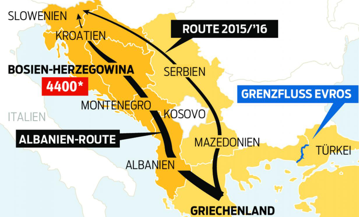 Austrijski mediji : “Džamijska ruta” za migrante ka EU 46-109656415