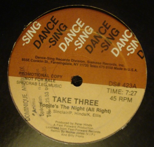 TAKE 3 - Tonight's the night 198? Dance sing Us TAKE%203