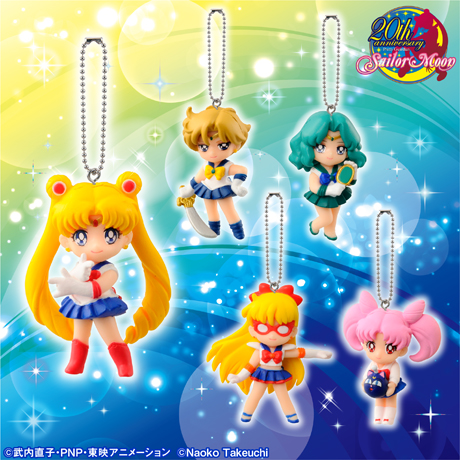 [NEW MERCH] Sailor Moon 20th Anniversary Gashapon Keychains Swing2