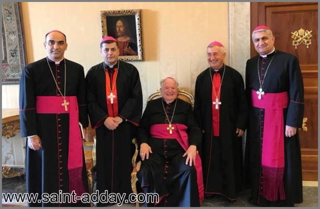 لقاء الاساقفة الكلدان بقداسة البابا فرنسيس في روما 016