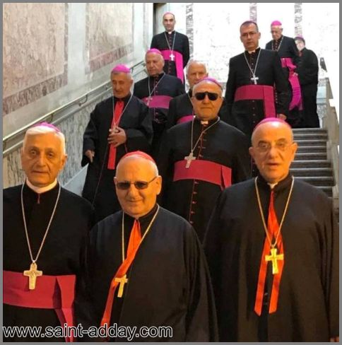 لقاء الاساقفة الكلدان بقداسة البابا فرنسيس في روما 018
