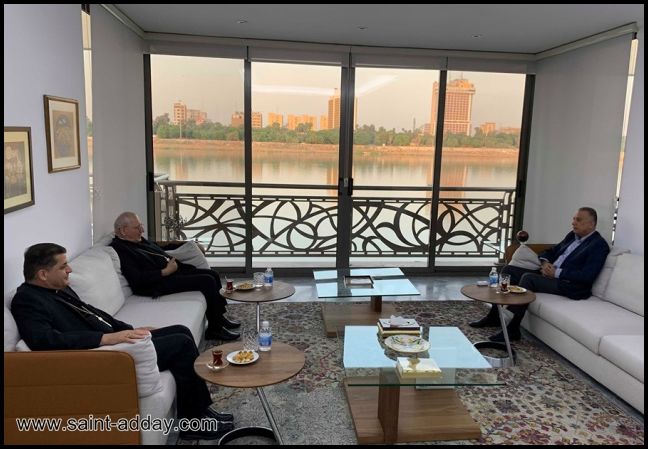البطريرك ساكو يزور السيد مصطفى الكاظمي، رئيس جهاز المخابرات الوطني 005