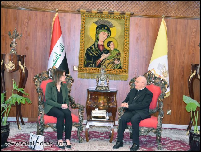 البطريرك ساكو يستقبل السفيرة السويدية لدى جمهورية العراق 001