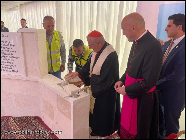 البطريرك ساكو يضع الحجر الأساس لأول كنيسة كلدانية في الأردن 008