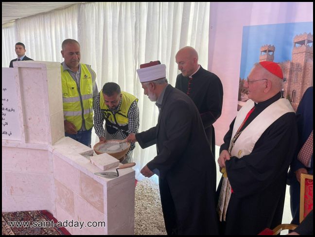 البطريرك ساكو يضع الحجر الأساس لأول كنيسة كلدانية في الأردن 032