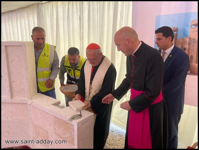 البطريرك ساكو يضع الحجر الأساس لأول كنيسة كلدانية في الأردن 034