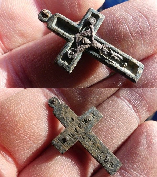 crucifix "SOUVENIR N.D. LOURDES" 0319b915