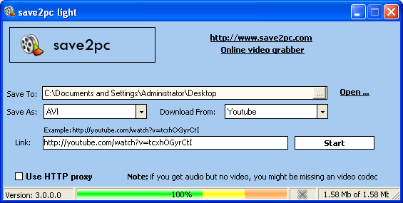 Exclusive : save2pc Light 3.45 [MediaFire] - downloads videos from Youtube or Google Video Save2pc_thm