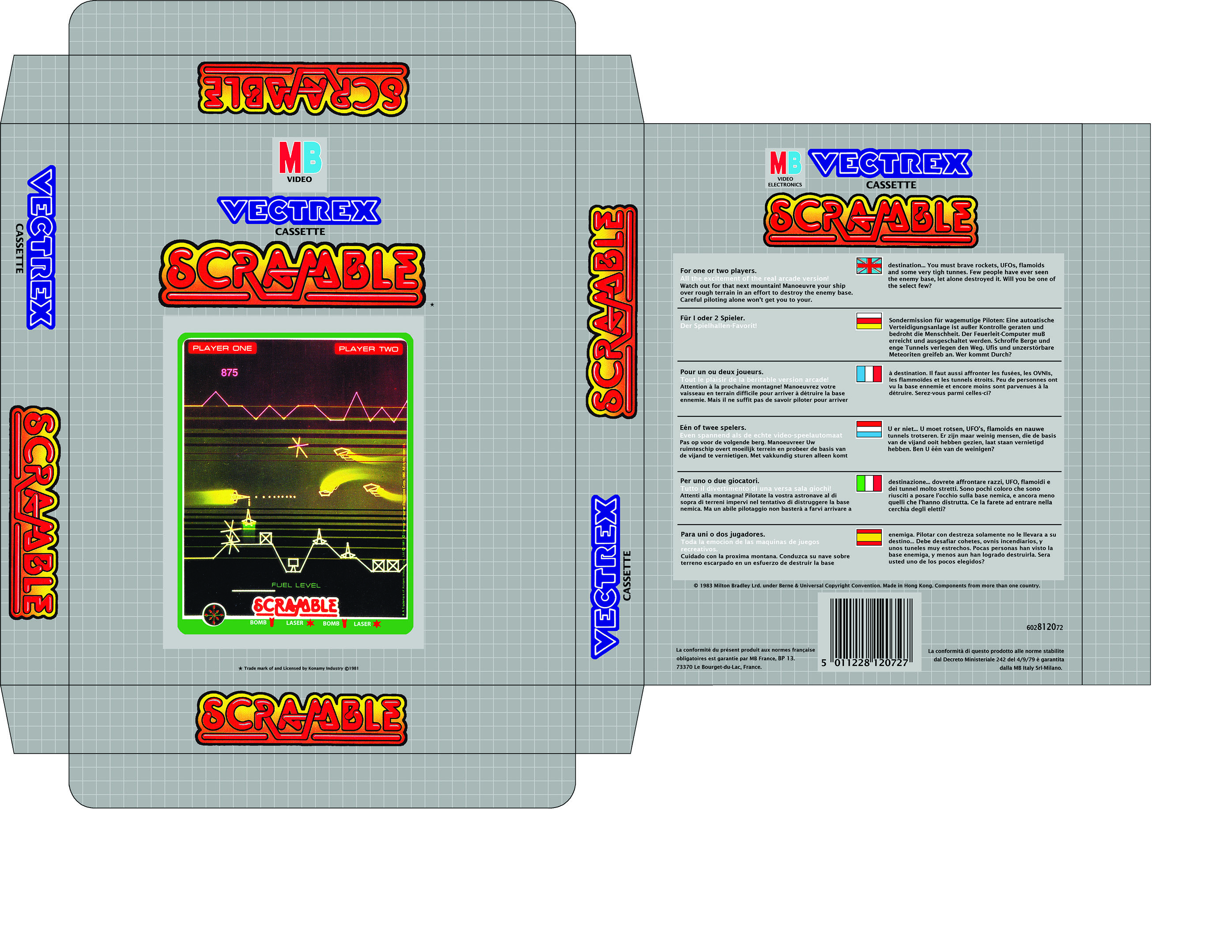 [RECH] Scan de boite vectrex ainsi que dimension Scramble