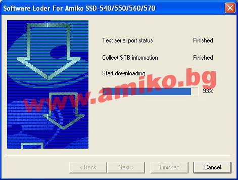 Инструкция по замене програмного обеспечения ресиверов Amiko 540-570  010
