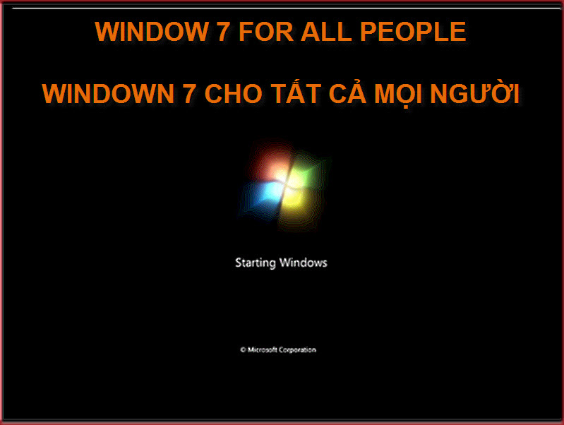 Window 7 Ultimate cho máy cấu hình yếu 512 MB [1 CD Activated] Win7