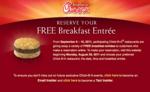 Reserve a FREE Chik-Fil-A Breakfast! Chikfilafreebreakfast-300x184