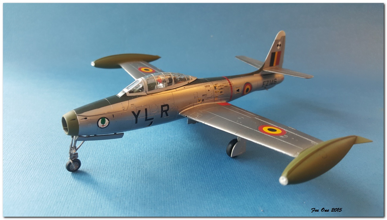 [Tamiya] F84G Thunderjet Belgian AF 3rd Sqn 2 Wing Florennes 1952-56 20151230_130852s