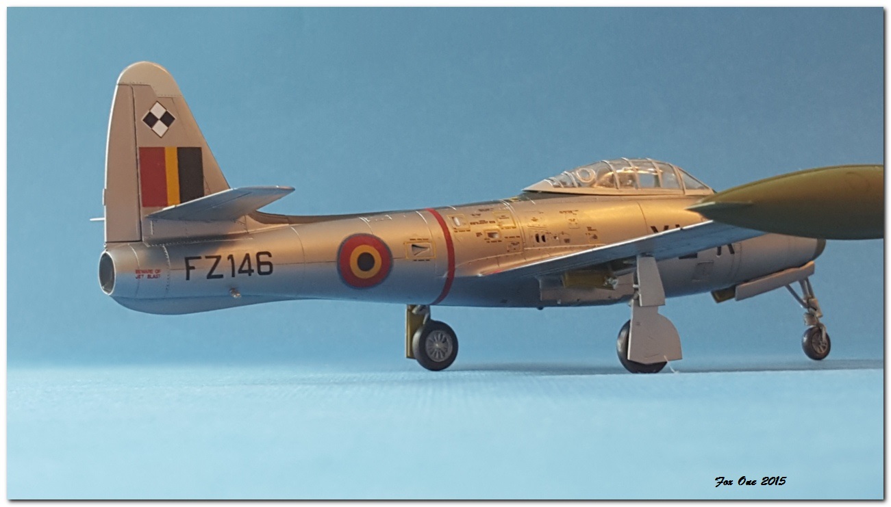 [Tamiya] F84G Thunderjet Belgian AF 3rd Sqn 2 Wing Florennes 1952-56 20151230_130956s