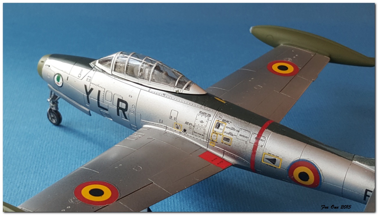 [Tamiya] F84G Thunderjet Belgian AF 3rd Sqn 2 Wing Florennes 1952-56 20151230_131039s