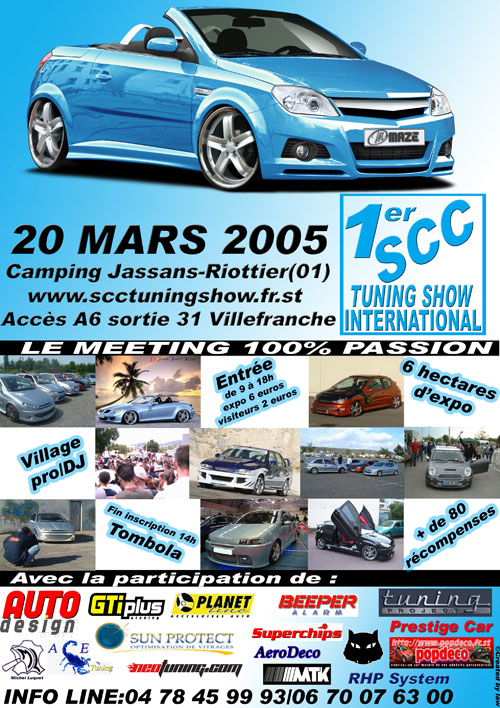 1er SCC Tuning Show Dimanche 20 Mars Aff2