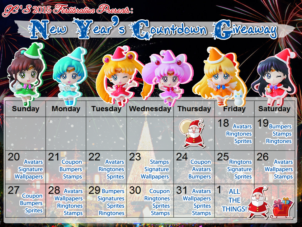 GC's 2015 New Year's Countdown Giveaway! ~Final Day~ Happy New Years!! Calendar_15