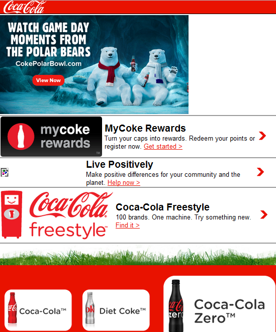 10 Simple Tips For Effective Mobile SEO Coca-cola-mobile-site-screenshot