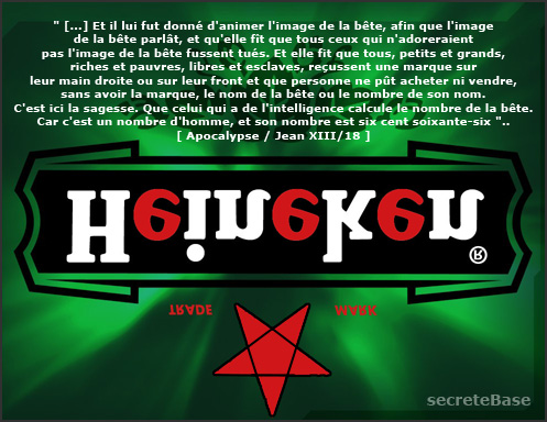 666 la marca de la bestia en el código de barras? Heineken