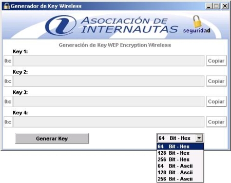 Generador De Claves Wifi Infinitum, redes WiFi Generadorwep2