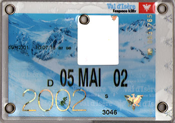 [Val d'Isère]Anciens forfaits Val Forfait2002